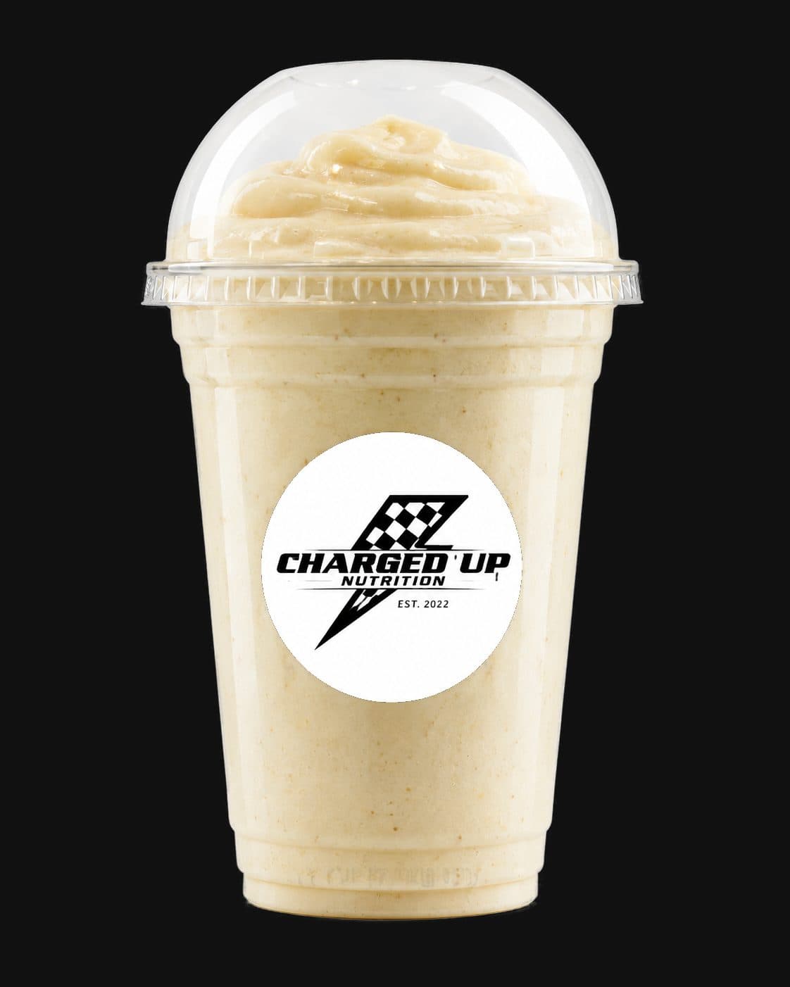 Banana Cream Pie in a Charged Up cup