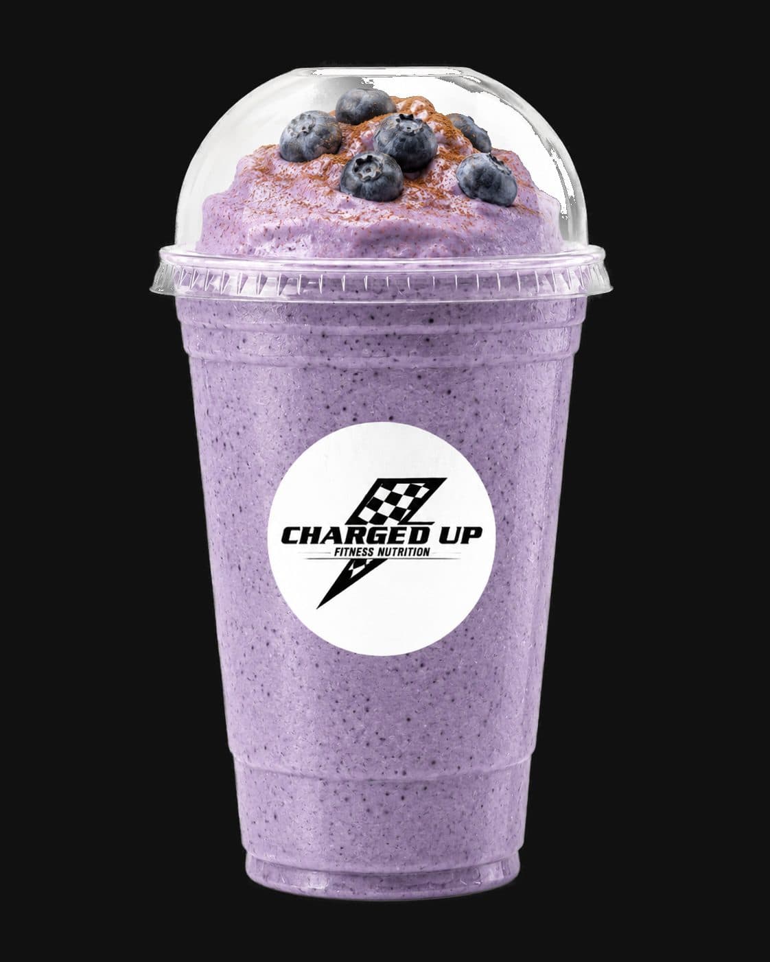 Blueberry Cinnamon Burn in a Charged Up cup