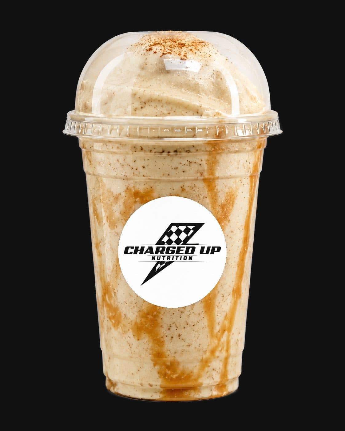 Cinnamon Roll in a Charged Up cup