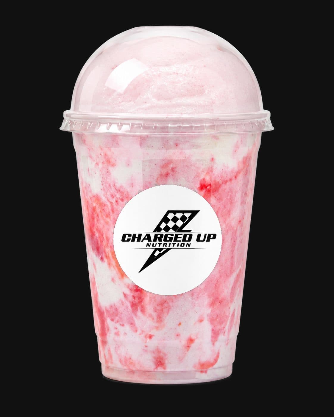 Strawberry Fluff in a Charged Up cup